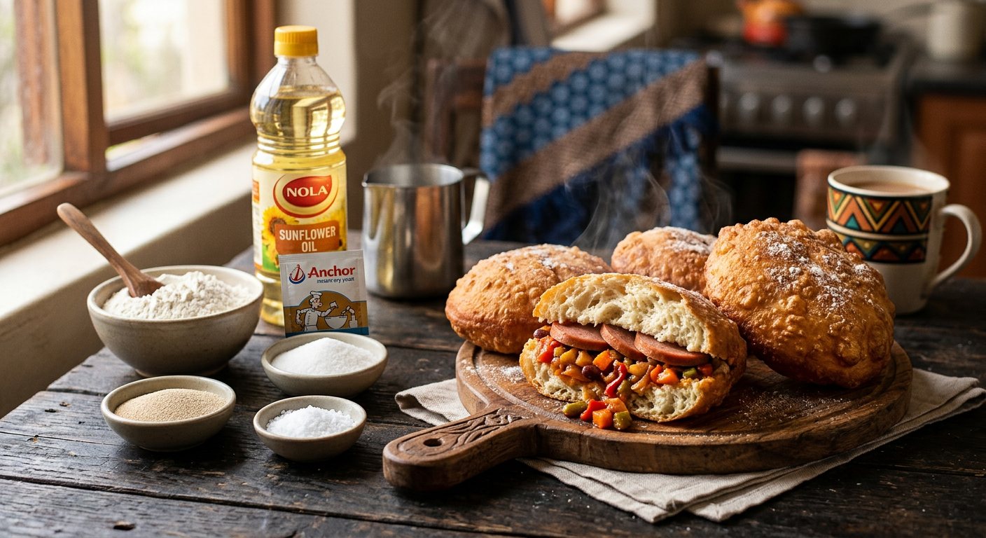 Amagwinya (Fried Dough Bread) — South Africa