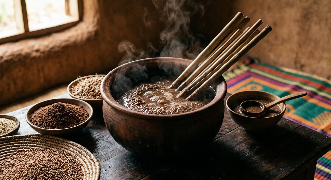 Ajon (Warm Fermented Finger Millet Beer) — Uganda