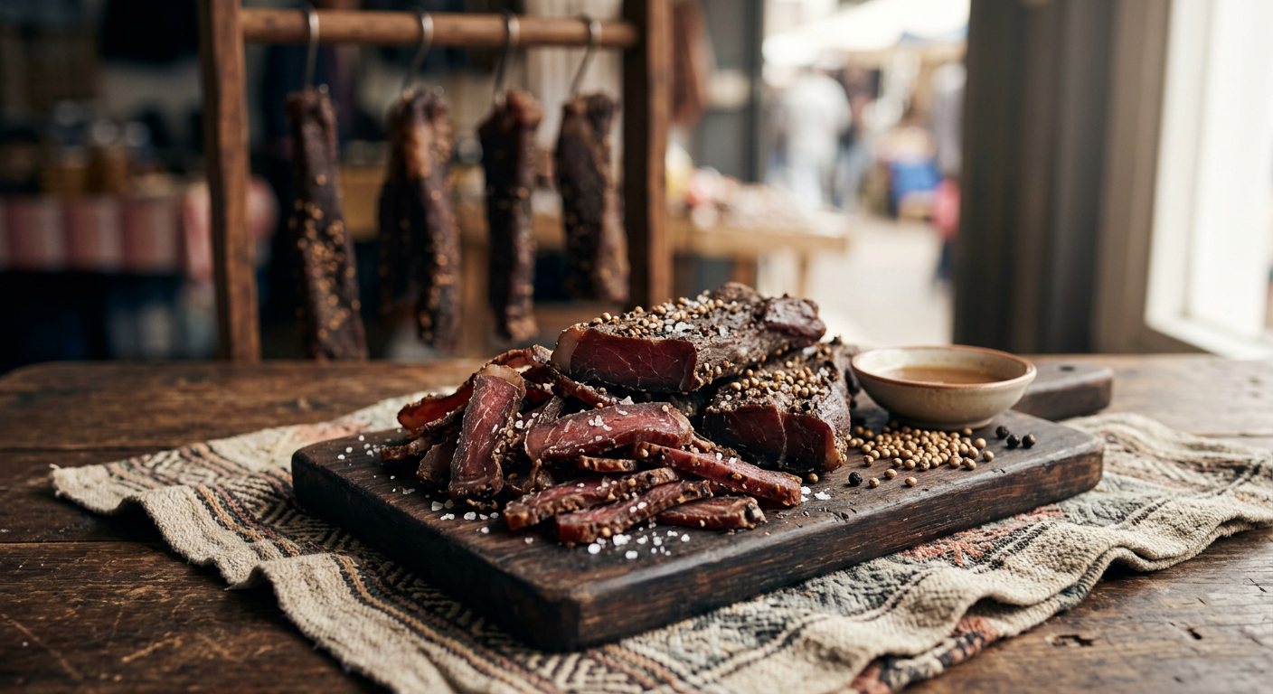 Biltong (Cured Spiced Dried Meat) — South Africa